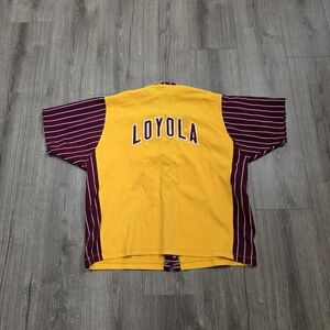 Vintage Loyola Ramblers Basketball Warm Up Shirt Mens Size Large